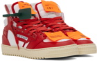 Off-White Red & White 3.0 Off Court Sneakers