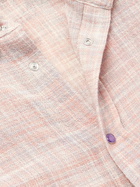 God's True Cashmere - Space-Dyed Cashmere and Wool-Blend Gauze Shirt - Pink