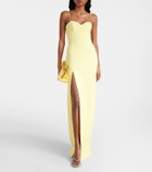 David Koma Side-slit corset gown