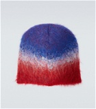 ERL Striped mohair and wool-blend beanie