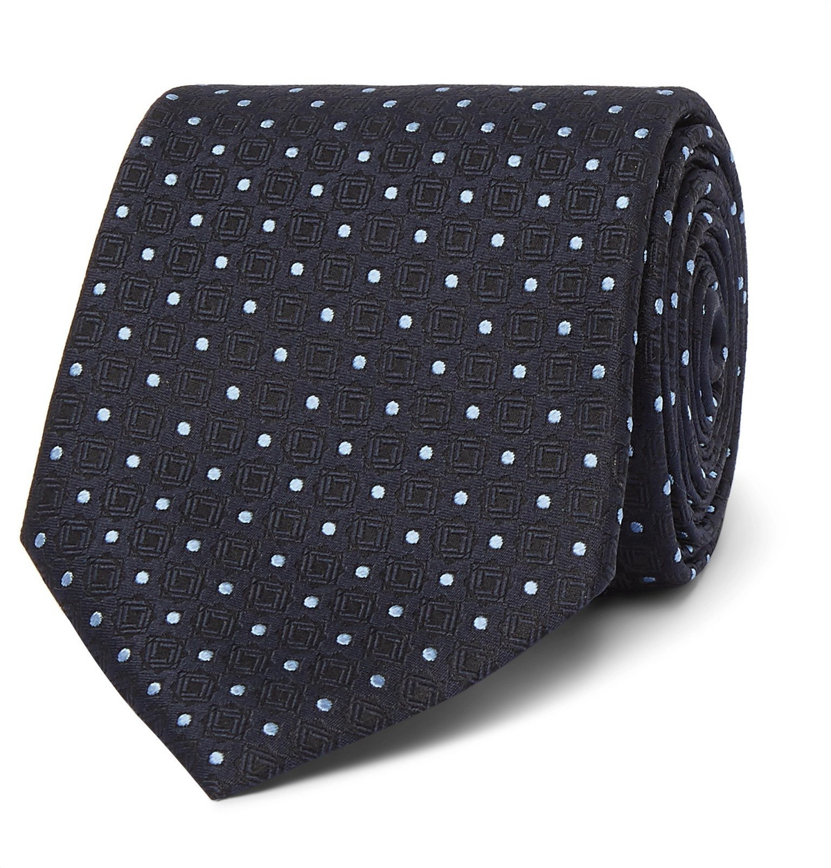 Ermenegildo Zegna - 8cm Silk-Jacquard Tie - Blue Ermenegildo Zegna