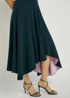 Roksanda Sapha Asymmetric Crepe Midi Dress Teal