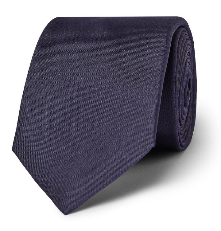Photo: Berluti - 7cm Scritto Mulberry Silk-Jacquard Tie - Blue