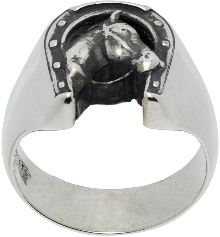 Photo: The Letters Silver 'Horse & Horseshoe' Ring