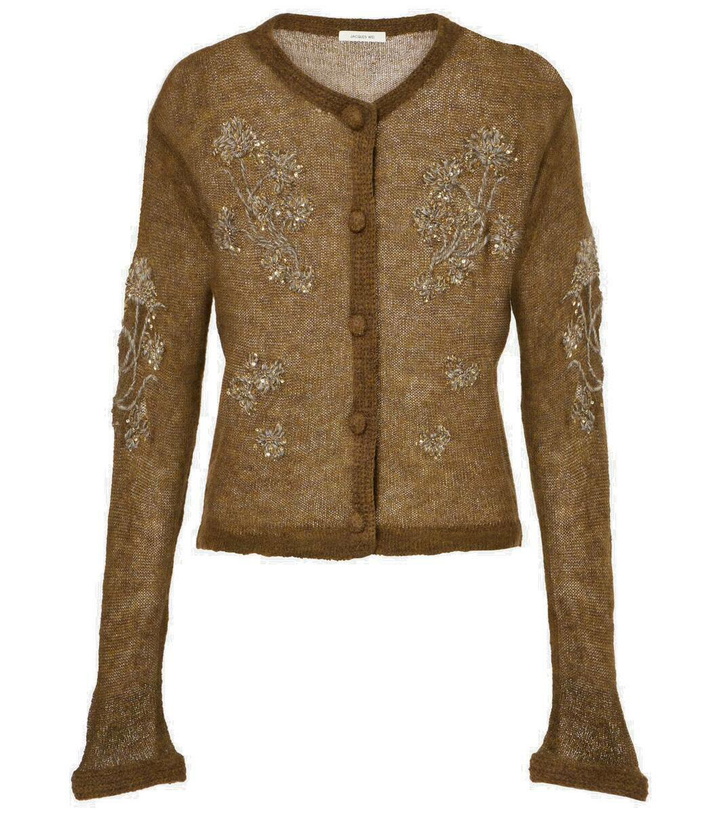Photo: Jacques Wei Embroidered wool-blend cardigan