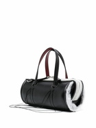 DENTRO Black Anona Leather Barrel Bag