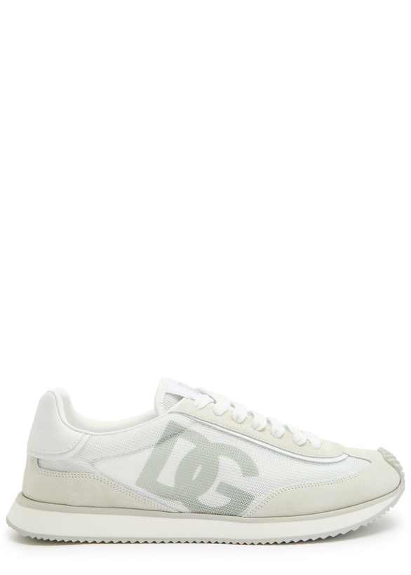 Photo: Dolce & Gabbana Runner Panelled Mesh Sneakers White