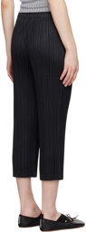 PLEATS PLEASE ISSEY MIYAKE Black Thicker Bottom 2 Trousers