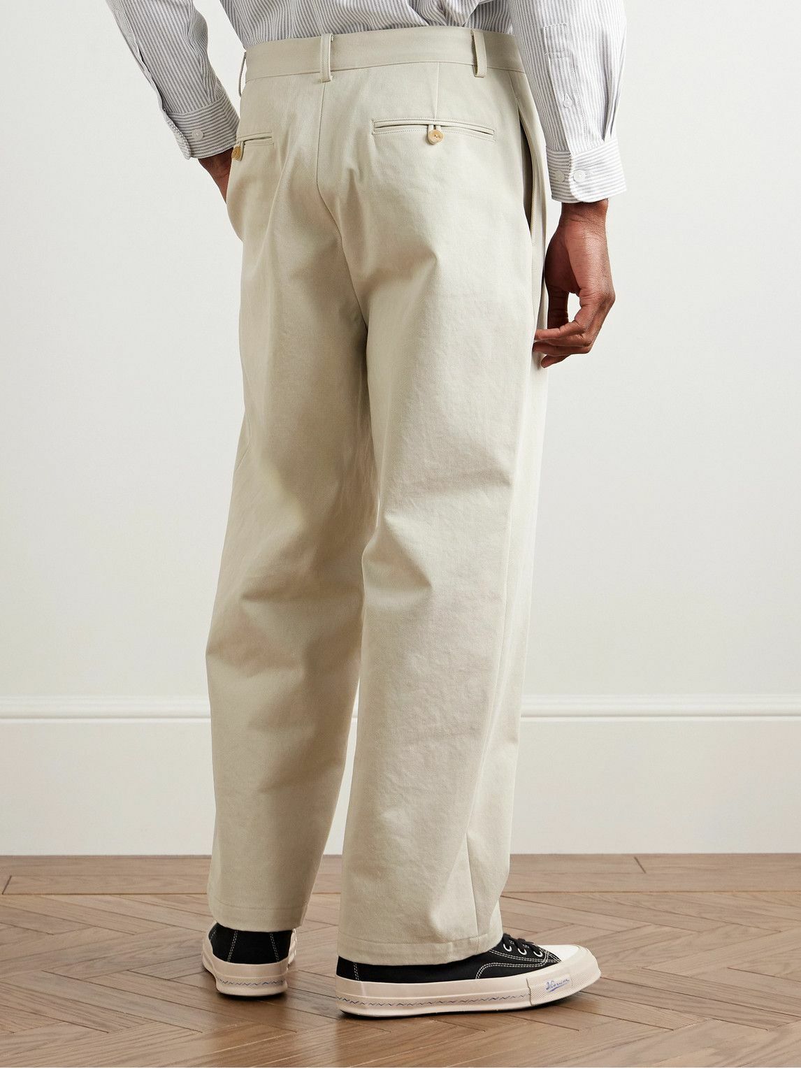 A.PRESSE - Type.3 Tapered Cotton-Twill Chinos - Neutrals A