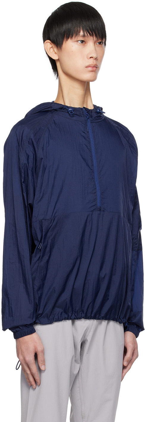 Outdoor Voices Blue Windbreaker Jacket