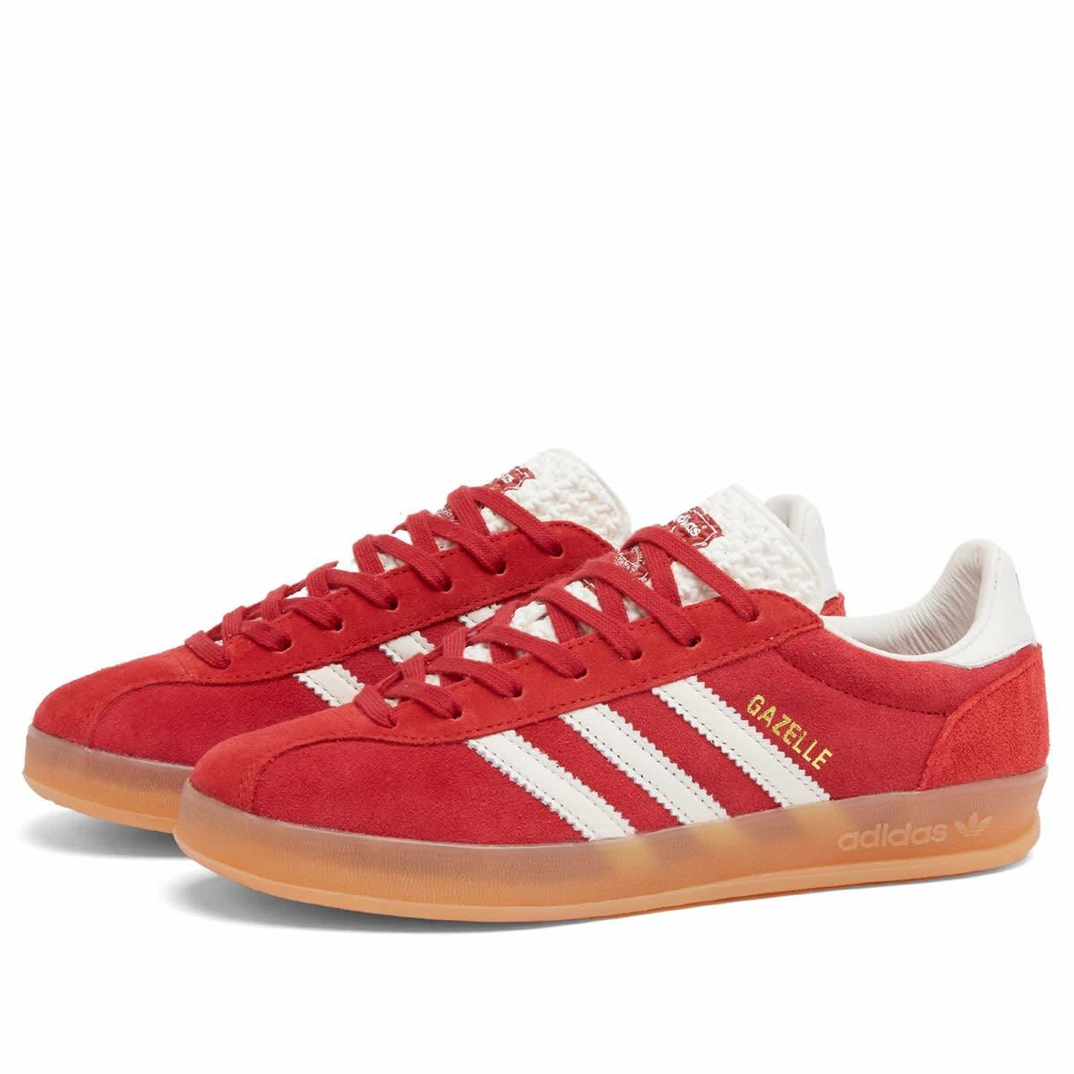 Adidas Gazelle Indoor Pro Sneaker in Team Victory Red/Core White adidas