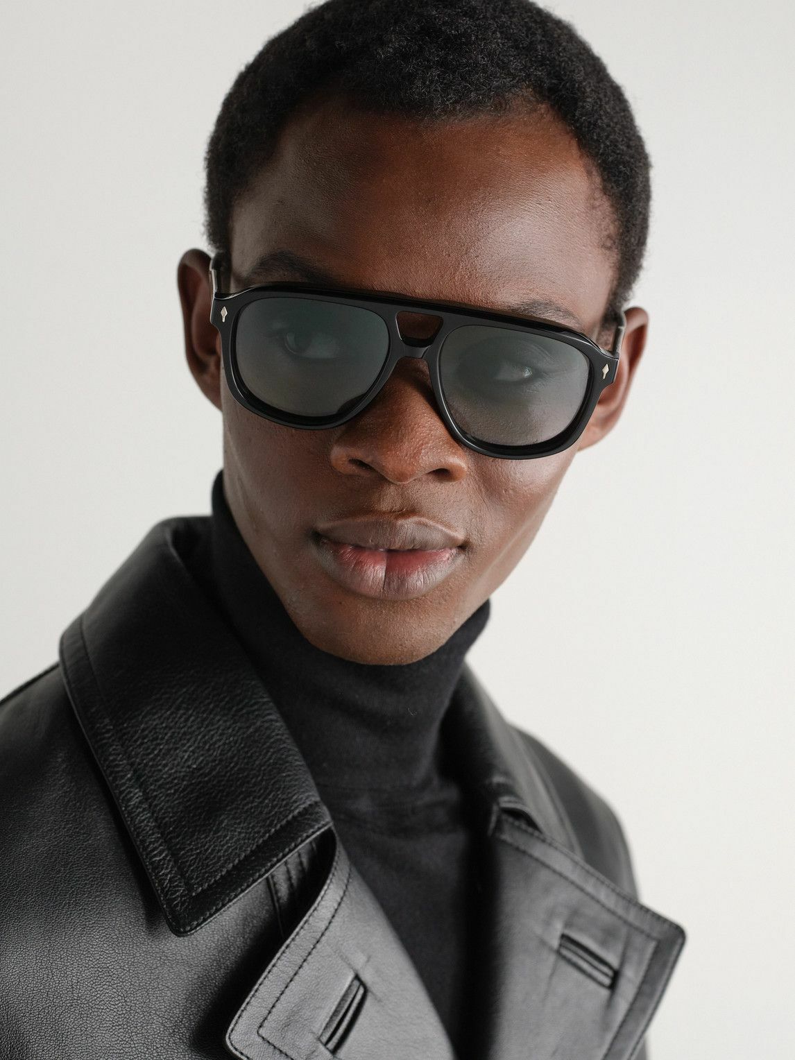 Jacques Marie Mage - Leonard Aviator-Style Acetate and Silver-Tone Sunglasses