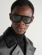 Jacques Marie Mage - Leonard Aviator-Style Acetate and Silver-Tone Sunglasses