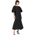 Edit Black Bubble Hem Skirt