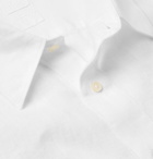 120% - Garment-Dyed Linen Shirt - White