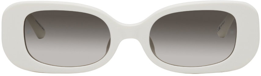 LINDA FARROW White Lola Sunglasses