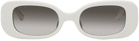 LINDA FARROW White Lola Sunglasses