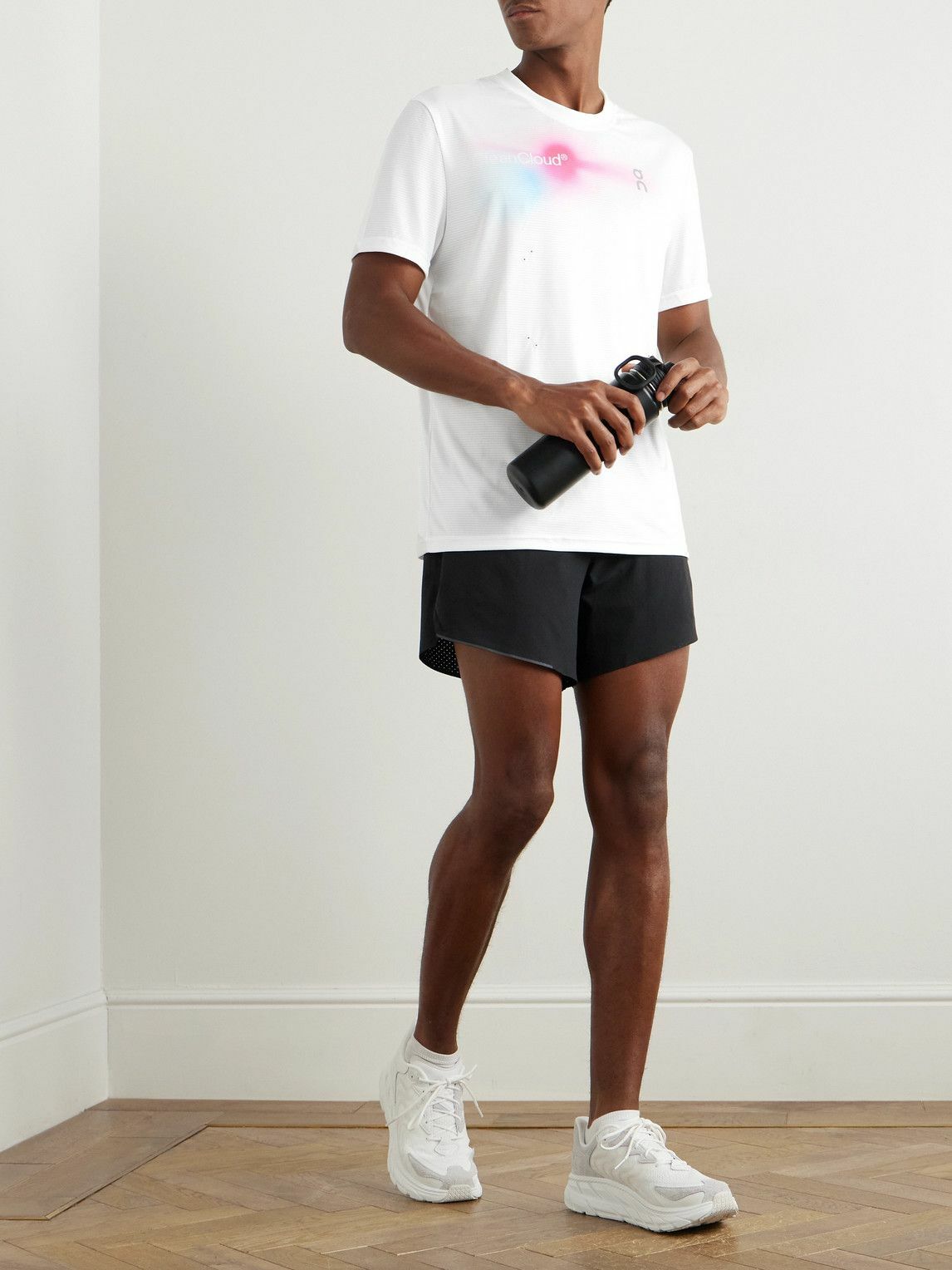 ON - Pace-T Printed CleanCloud® Mesh T-Shirt - White On