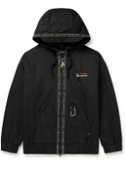 MANASTASH - Chilliwack Logo-Embroidered Hemp and Cotton-Blend Twill Hooded Jacket - Black