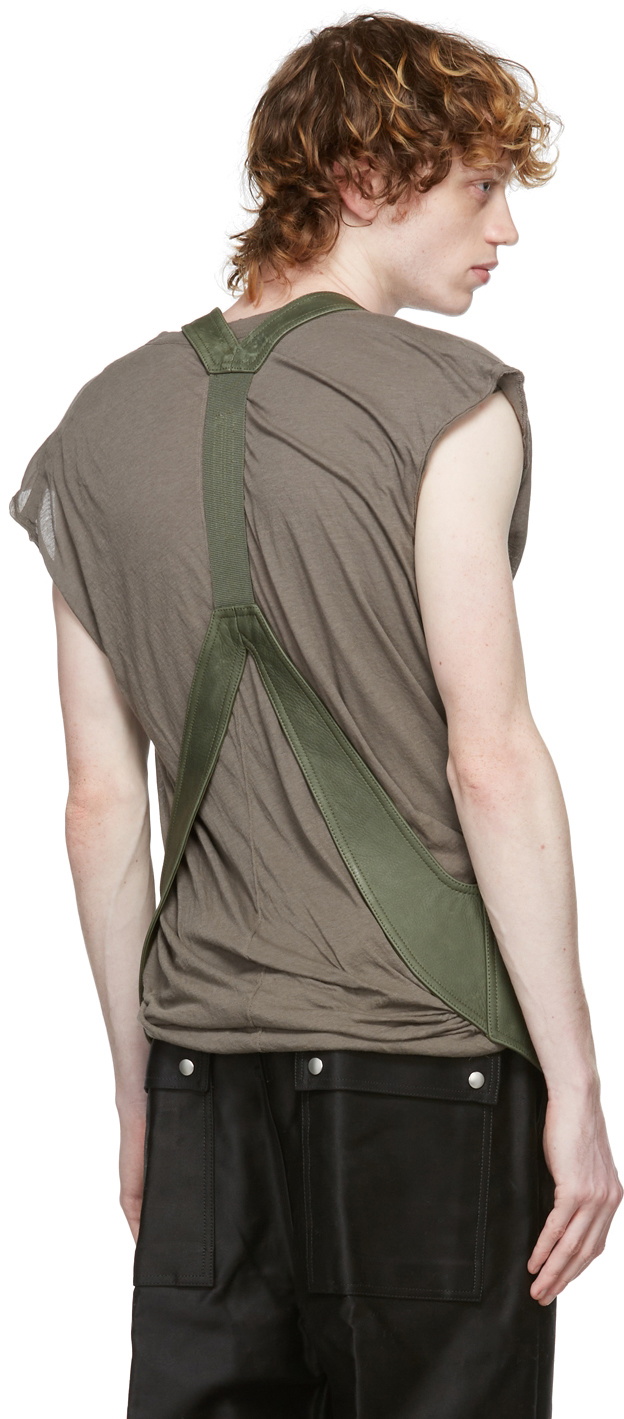 Rick Owens Green Bauhaus Harness Vest Rick Owens