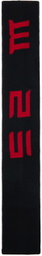 Ottolinger Black & Red Jacquard Scarf