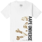 AAPE Men's Universe T-Shirt in White