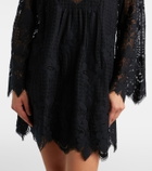 Melissa Odabash Elizabeth cotton-blend lace minidress