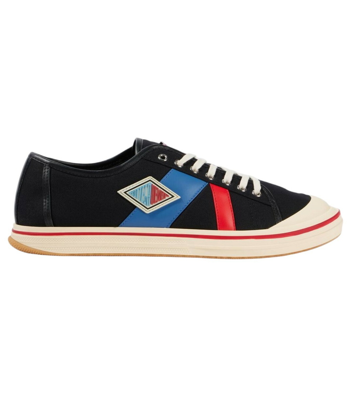 Photo: Bottega Veneta Eliot canvas low-top sneakers