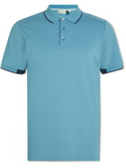 Kjus Golf - Stan Cotton-Blend Piqué Golf Polo Shirt - Blue