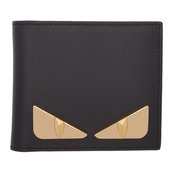 Photo: Fendi Black Metal Bag Bugs Wallet