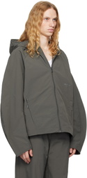 Han Kjobenhavn Gray Windbreaker Technical Jacket