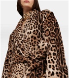 Dolce&Gabbana - x Kim leopard-print cape coat