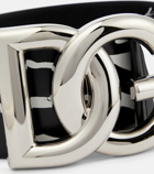 Dolce&Gabbana - DG zebra-print leather belt