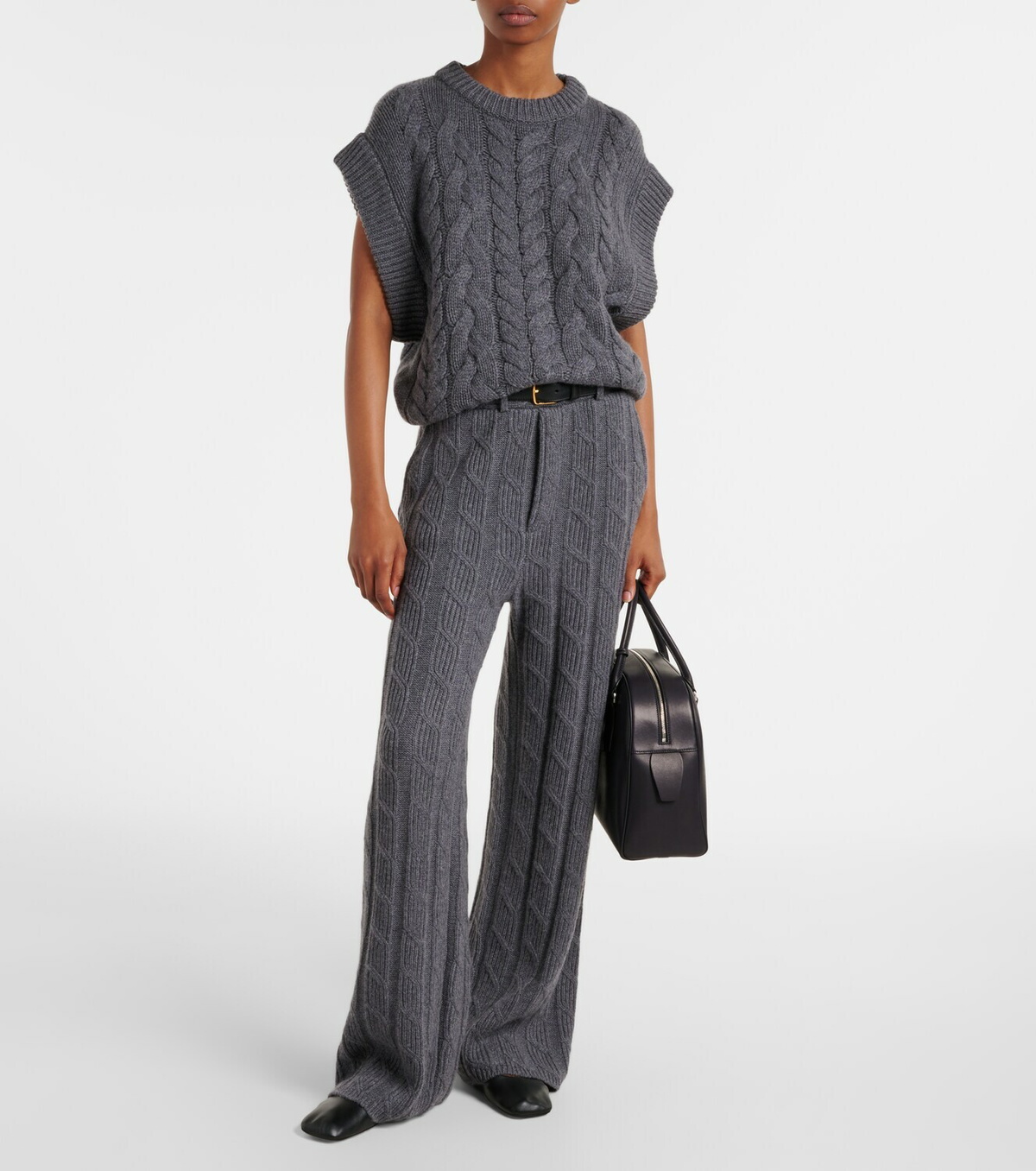 Lisa Yang Hayley cable-knit cashmere sweater vest