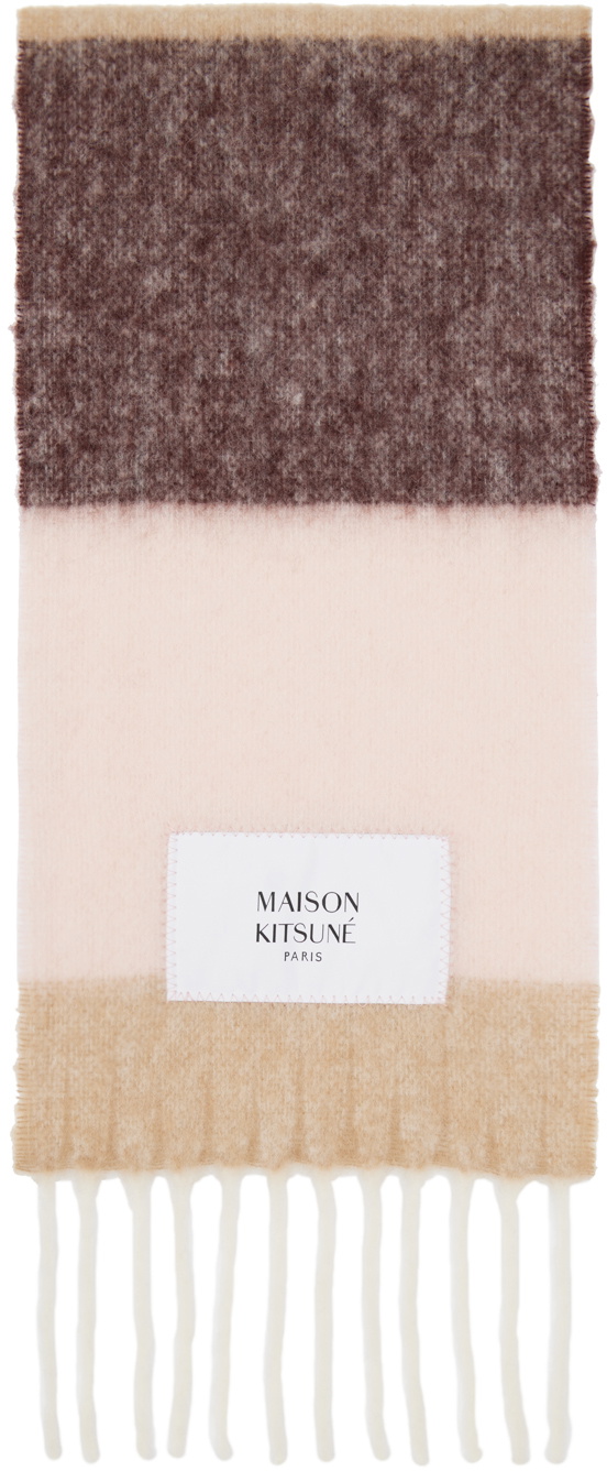 Maison Kitsuné Multicolor Baby Alpaca Scarf