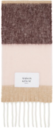 Maison Kitsuné Multicolor Baby Alpaca Scarf