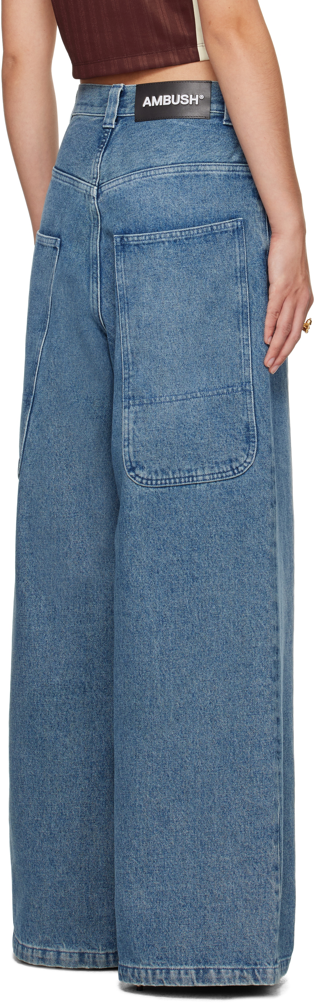 AMBUSH Blue Baggy Jeans