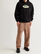 FRIENDS WITH ANIMALS - Printed Cotton-Jersey Hoodie - Black