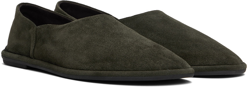 The Row Green Canal Slip-on Loafers The Row The Row Green Canal Slip-on Loafers The Row