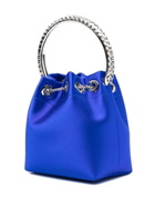 JIMMY CHOO - Bon Bon Crystal Embellished Satin Bucket Bag