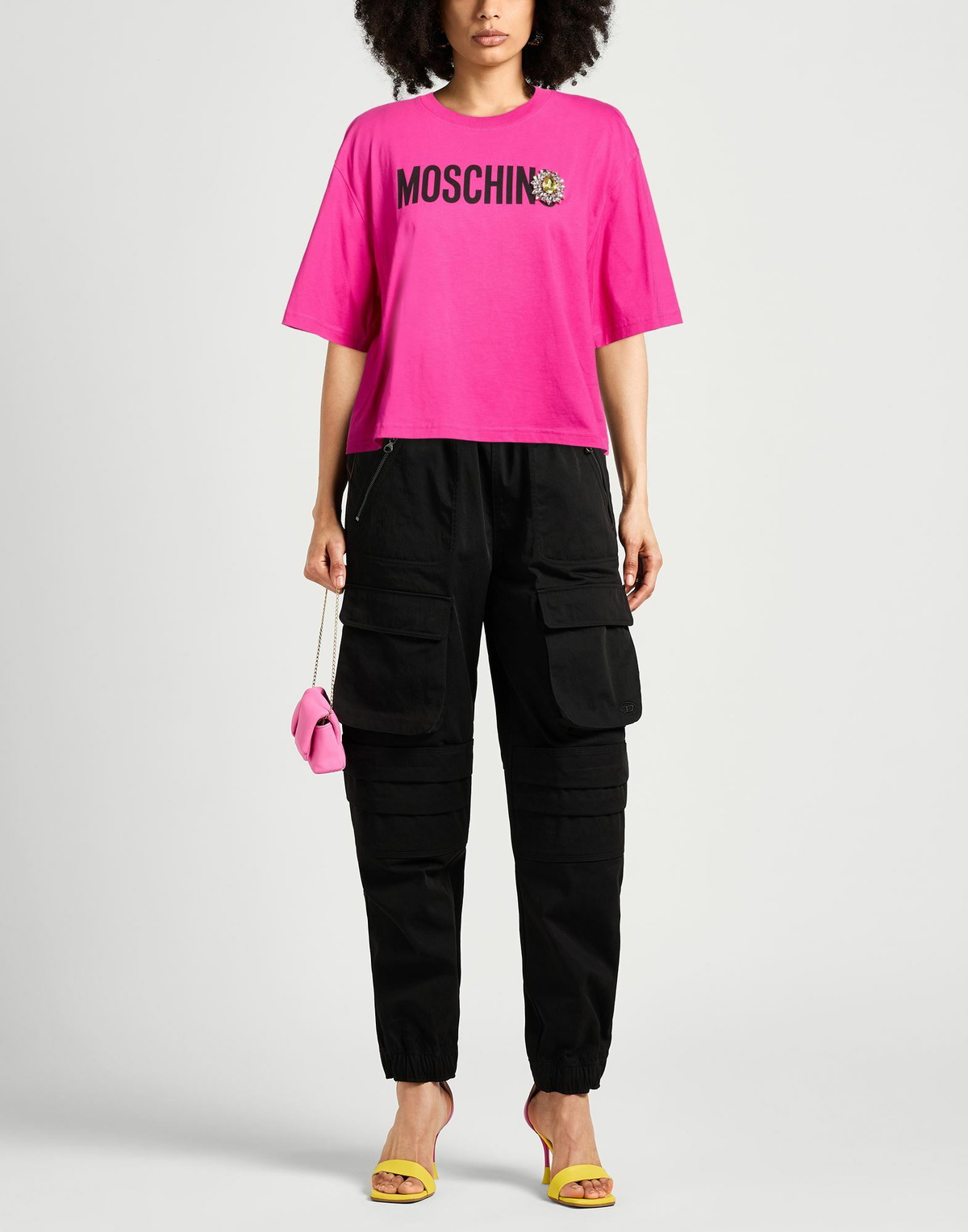 Moschino Womens T-shirt Fuchsia