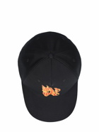 PALM ANGELS - Burning Monogram Cotton Cap