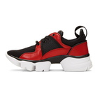 Givenchy Black and Red Jaw Low Sneakers