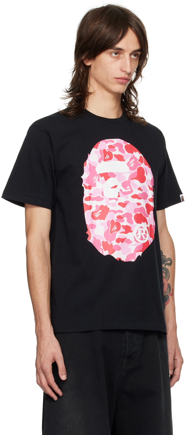 Head Ape Big Camo ABC BAPE ブラック ビッグロゴTシャツ ピンクカモ APE BATHING BY BAPE T-Shirt eBay | Ape Bathing A | Pink Black トップス