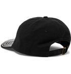 Sorry In Advance - Crystal-Embellished Cotton-Twill Baseball Cap - Black