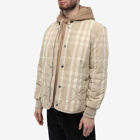 Burberry Men's Broadfield Quilt Check Jacket in Soft Fawn Ip Check