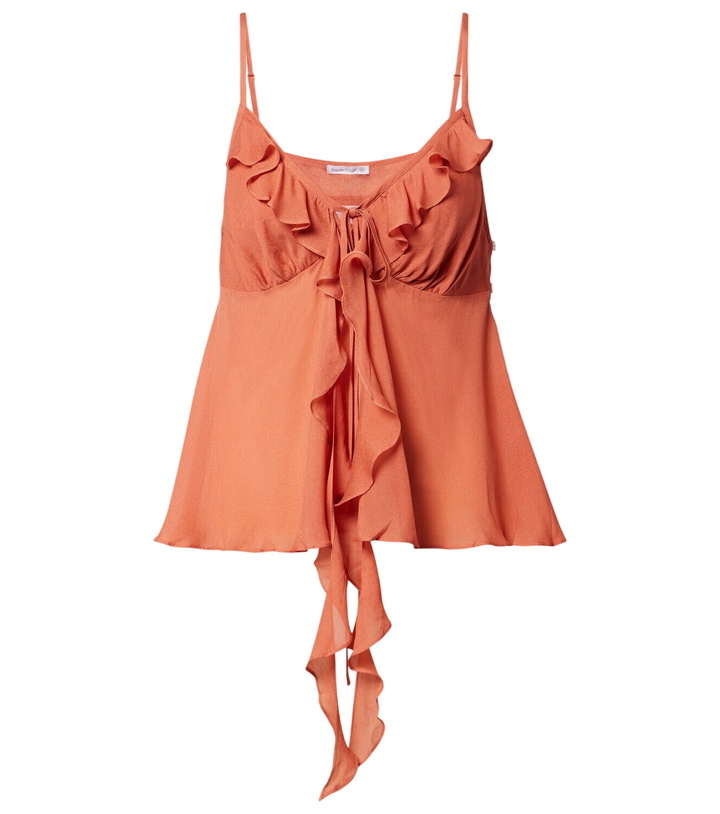 Photo: Poupette St Barth Maja ruffled chiffon top