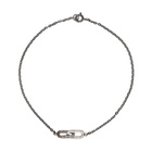 Pearls Before Swine Silver Double Link Bracelet