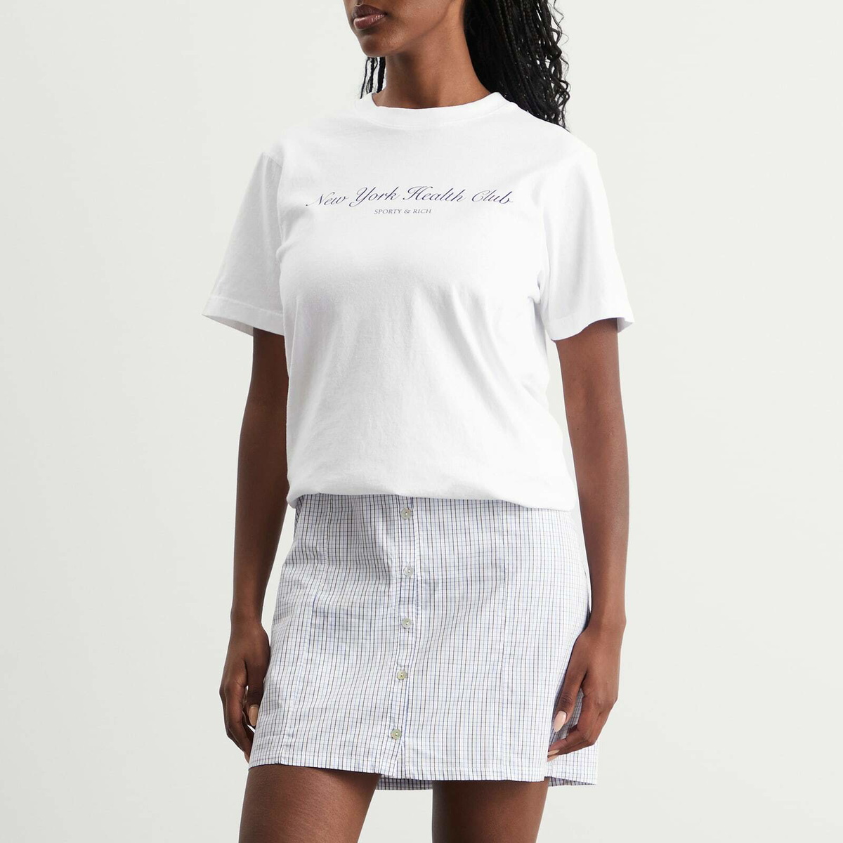 Sporty & Rich Women's NY Health Club T-Shirt in White