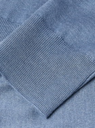 FEDELI - Argentina Slim-Fit Cashmere and Silk-Blend Sweater - Blue